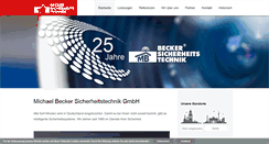 Desktop Screenshot of becker-sicherheitstechnik.de